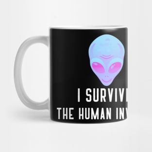 I survived the human invasion Alien Mug